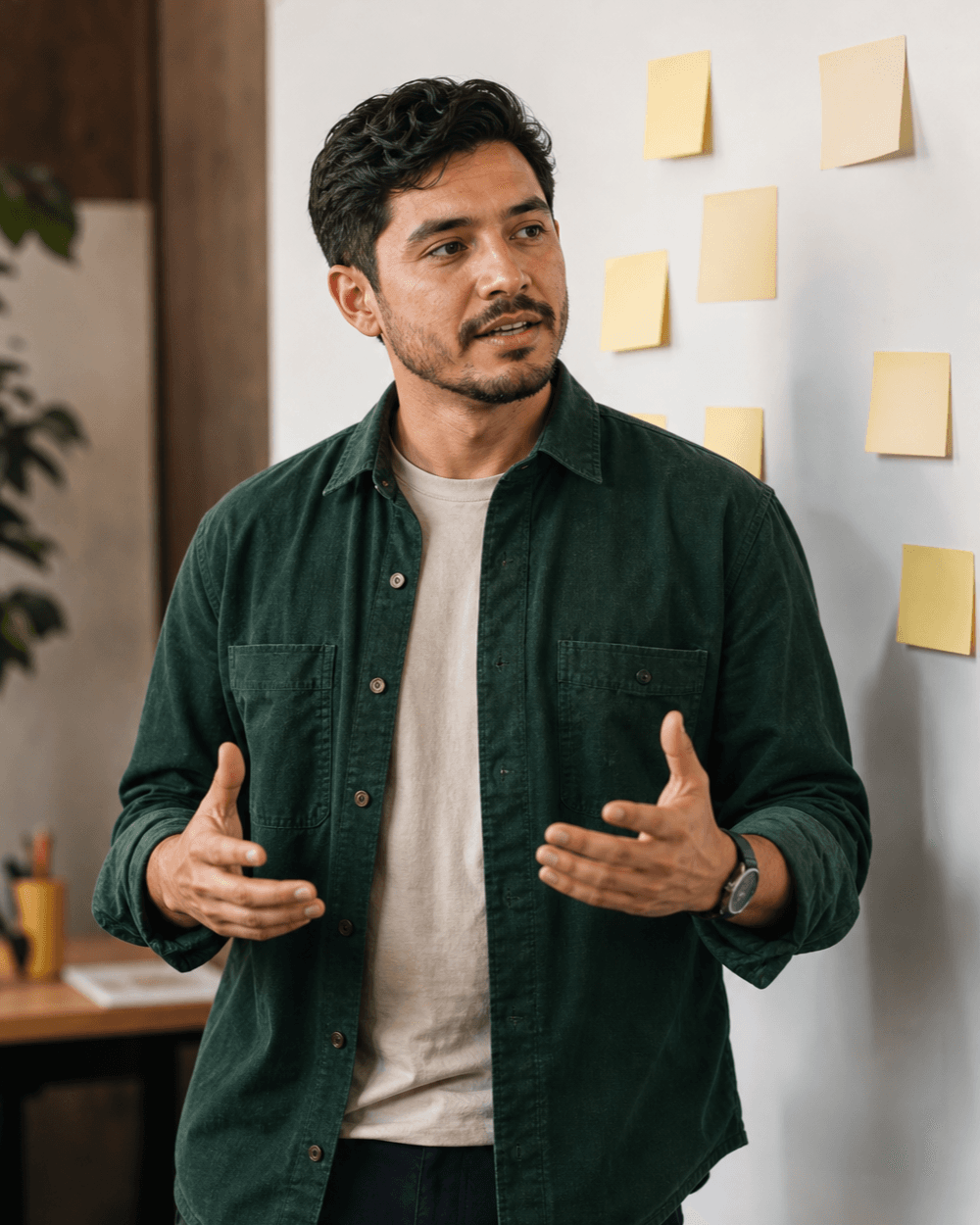 Facilitador acompañando una experiencia de aprendizaje